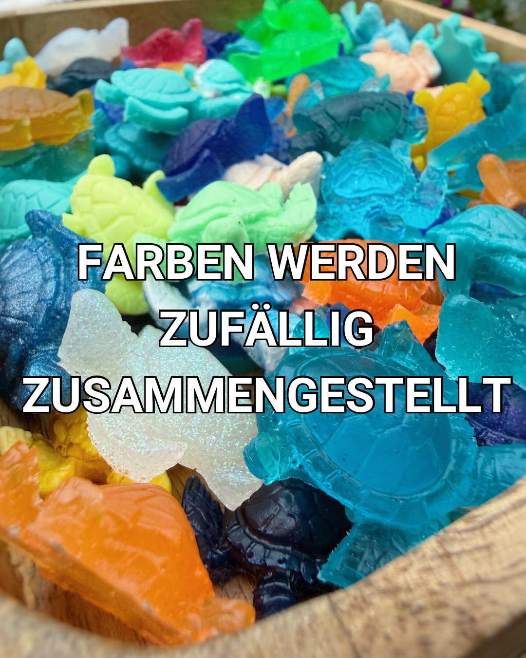 3er Set bunte Mini Schildkröten – handgemacht | Spende an Turtle Foundation